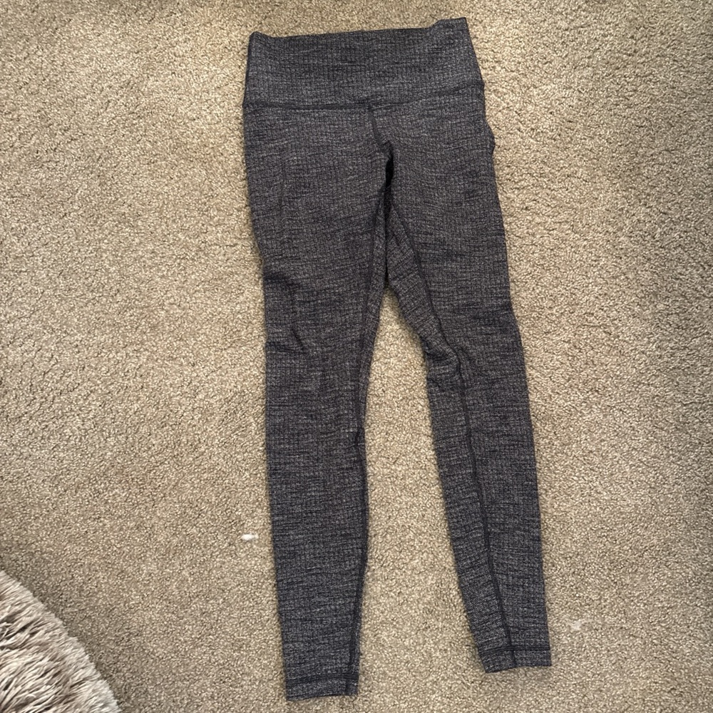 lululemon athletica Charcoal Heather High-Waist Leggings